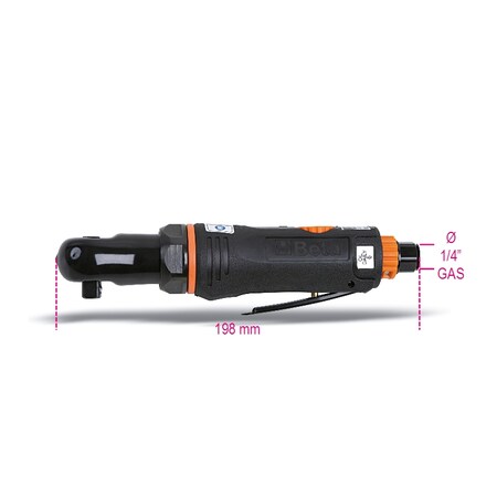 Beta Compact Reversible Air Ratchet, 1/4" 19210005